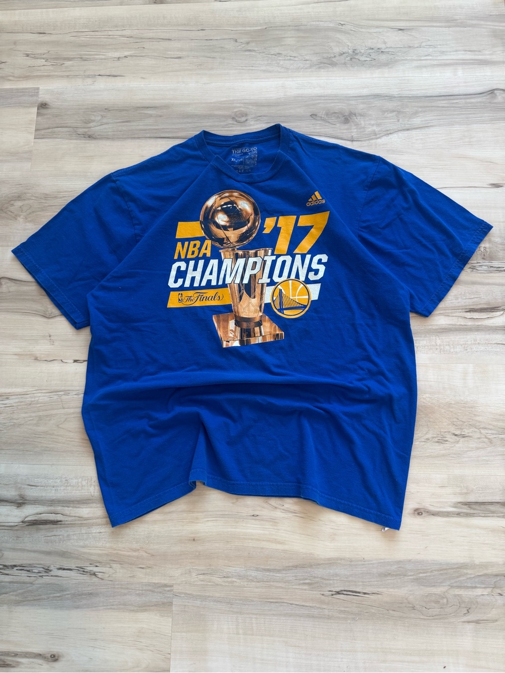 Golden State Warriors Royal Blue '17 NBA Champions T-Shirt